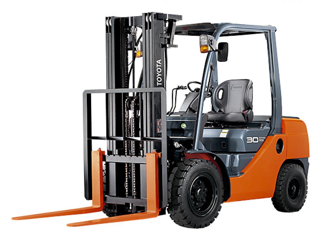 Counterbalanced forklift trucks